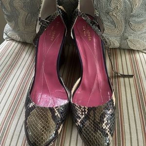 Kate Spade snakeskin multicolor ( blue,green,gray, brown, taupe) shoes.